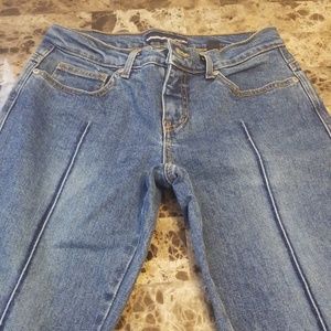 Bebe jeans unhemmed ends